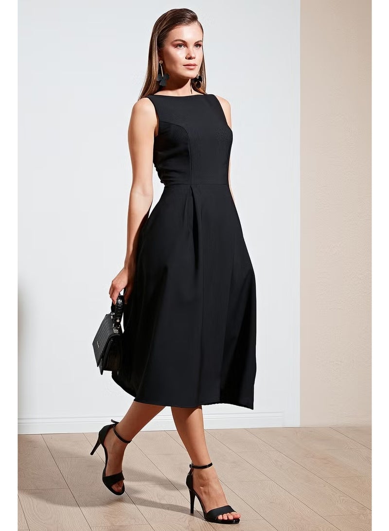 Barbora Collared Fit-and-Flare Dress - Image 2
